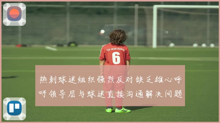 热刺球迷组织强烈反对缺乏雄心呼吁领导层与球迷直接沟通解决问题